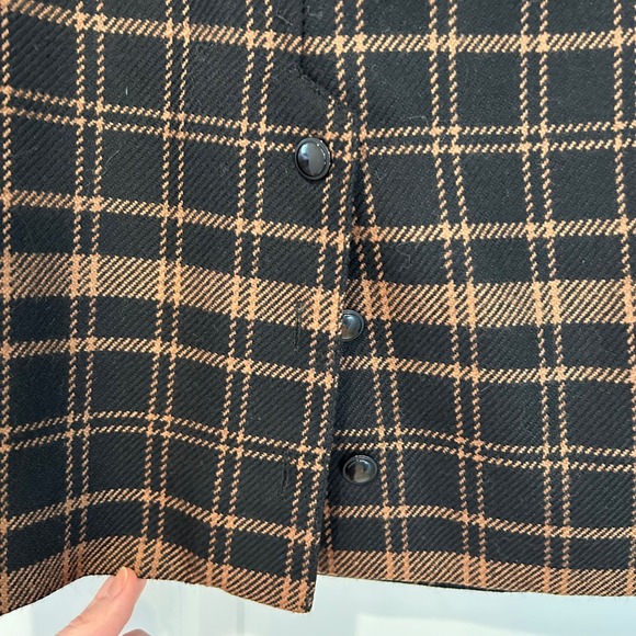 Vintage Carlisle Plaid 100% Wool Midi Skirt Size 8 Preppy Old Money Heritage - Picture 6 of 8
